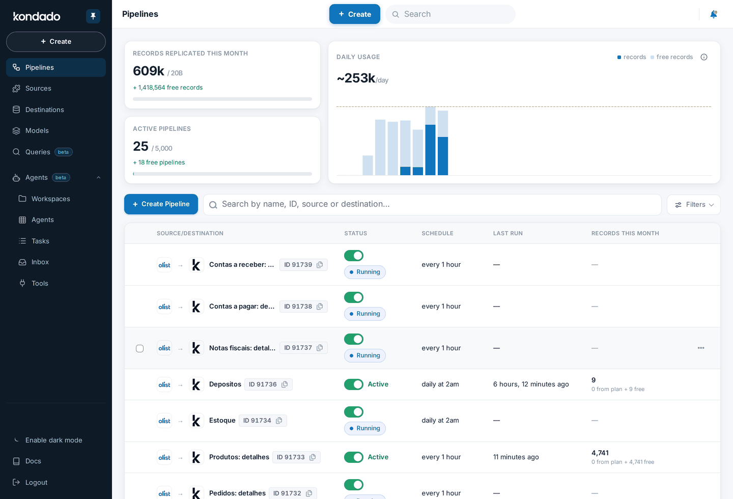 Complete flow: pipeline selection, floating action bar, and bulk savepoint change modal