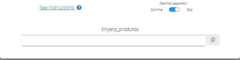 Copy the table URL