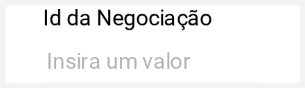 Id da Negociação