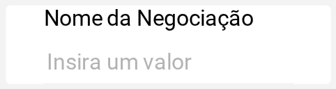 Nome da Negociação