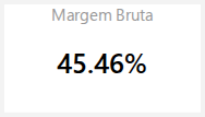 Margem Bruta — vendas